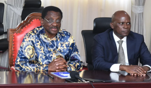File image of Siaya Governor James Orengo and his Deputy William Oduol.