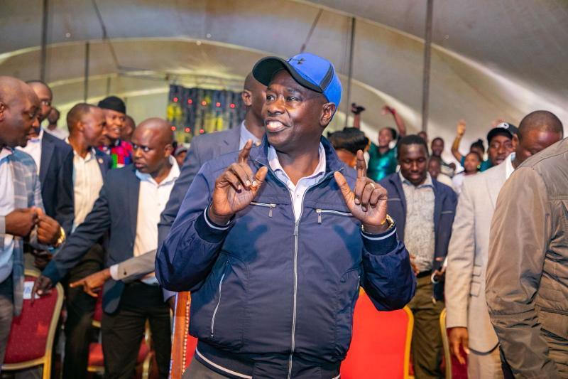 Deputy President Rigathi Gachagua during the 25th-anniversary celebrations of Muigai Wa Njoroge.
