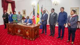 President William Ruto signs into law the County Allocation Revenue Bill, 2023.