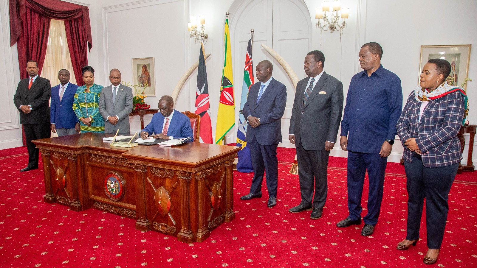 President William Ruto signs into law the County Allocation Revenue Bill, 2023.