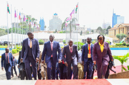 File Image of President Ruto, Governor Sakaja and CS Murkomen.
