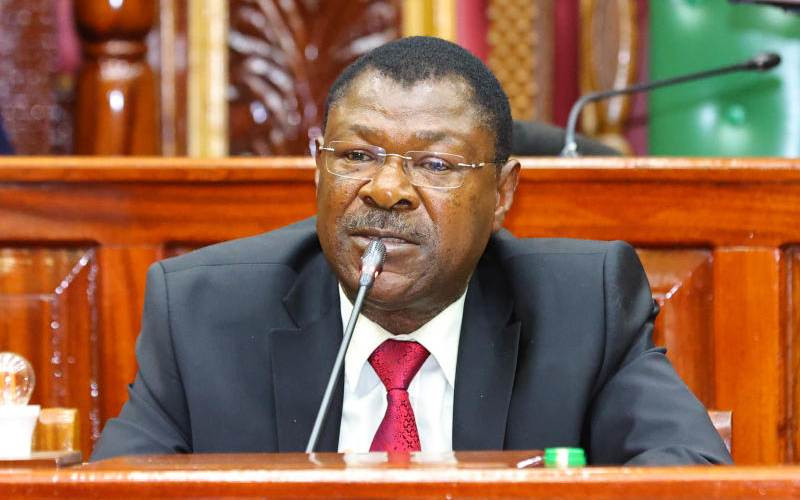 File image of National Assembly Speaker Moses Wetang'ula.