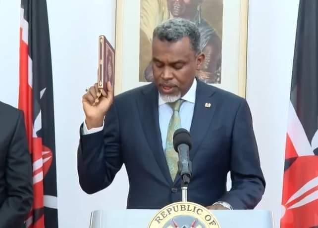 Noordin Haji Takes oath of office as NIS Director General.