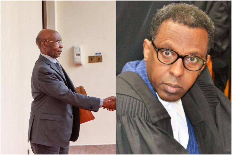A composite image of SK Macharia and Ahmednasir Abdullahi.