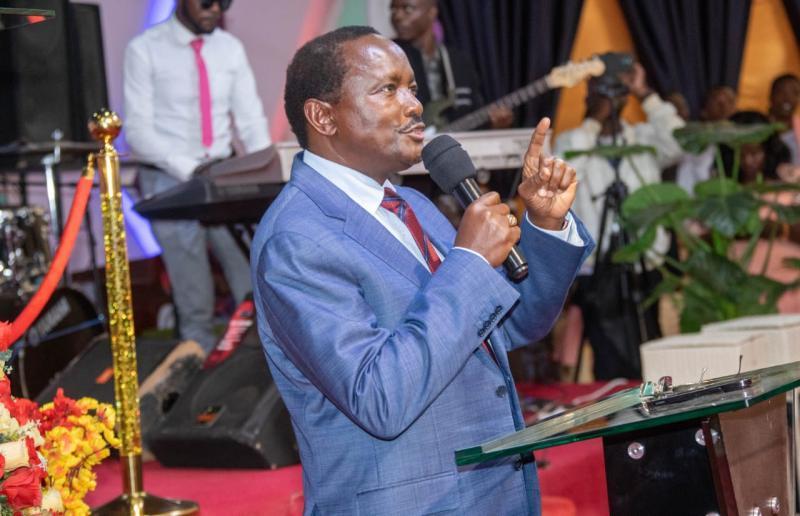 Wiper Leader Kalono Musyoka at a past Church Service.