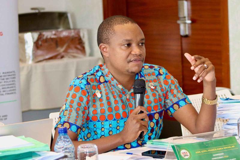 Molo MP Kuria Kimani, the Chair of the Finance Committee.