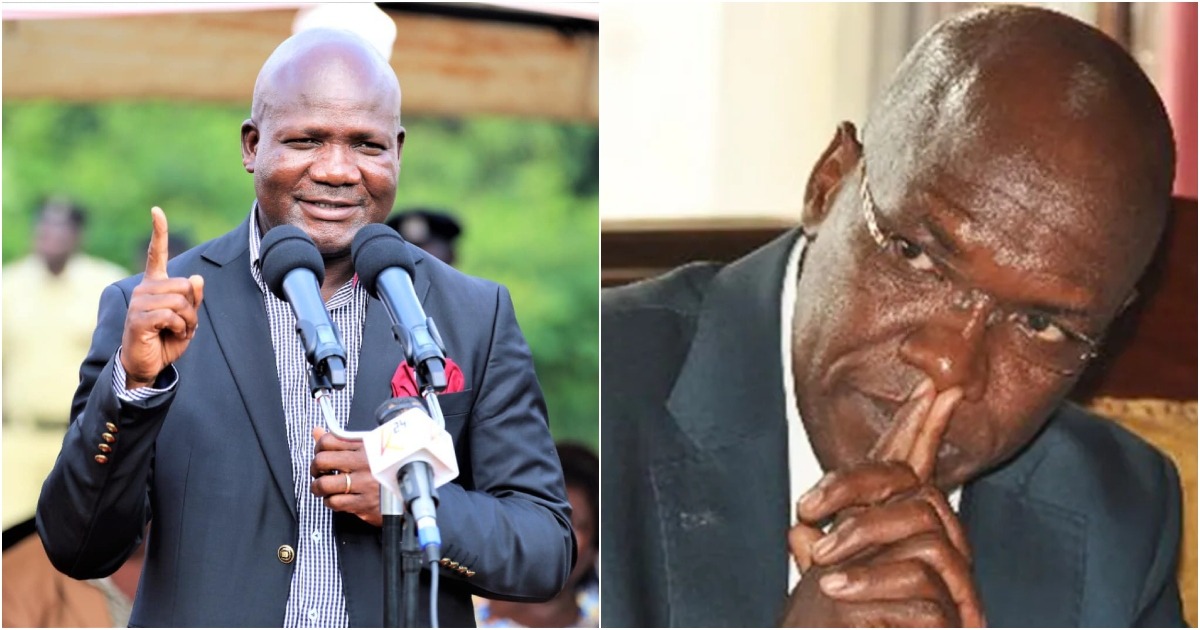 Collaged photos of Kakamega governor Fernandes Barasa and Senator Boni Khalwale.