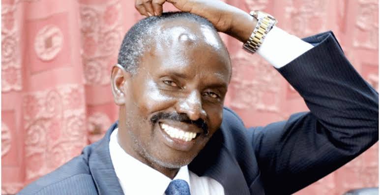 Former Nominated Senator Wilson Sossion in his former self with fat tissue on the forehead.