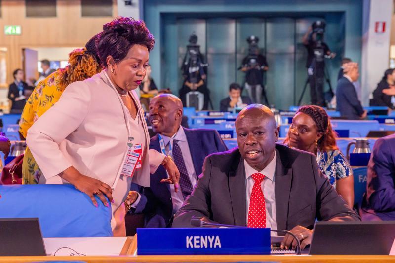 Deputy President Rigathi Gachagua in Rome, Italy.