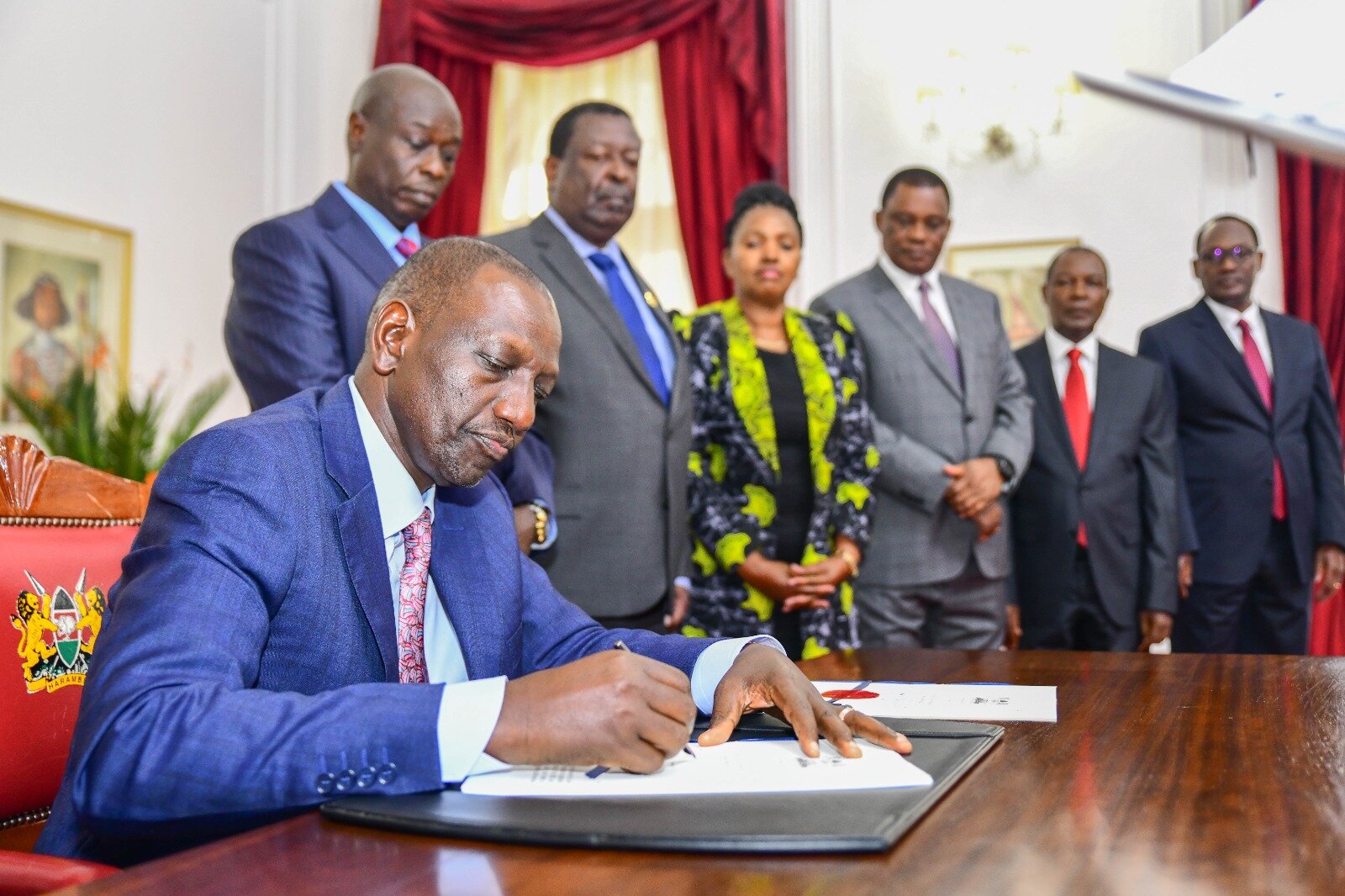 File image of President Ruto signing Finance Bill 2023 into Law