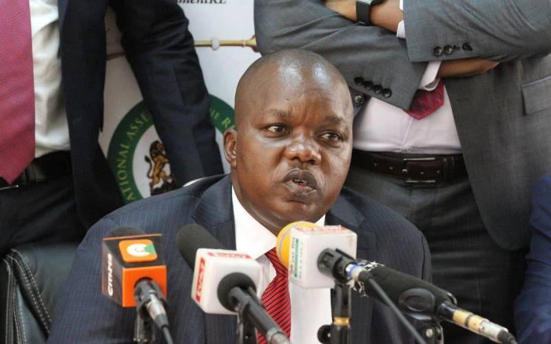 File image of Kitui East Member of Parliament Nimrod Mbai