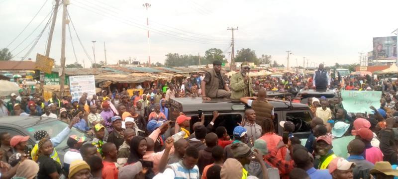 Former Kakamega Governor Wycliffe Oparanya, Roots Party Leader George Wajackoyah and DAP-K leader Eugene Wamalwa.