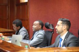File image of Kanyi Kimondo, Hedwig Ongundi and Aleem Visram .