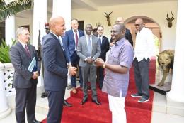 President William Ruto hosting Under Secretary of the Treasury for Terrorism and Financial Intelligence of the United States Brian Nelson at State House in Mombasa