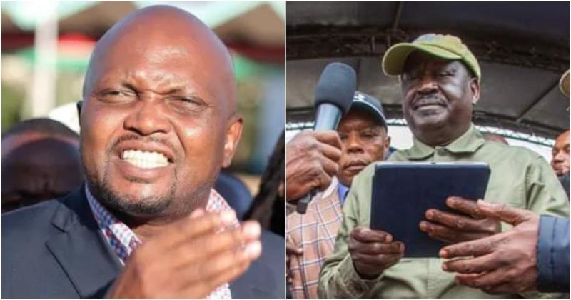Trade CS Moses Kuria sarcastically commented on Raila Odinga's move to impeach President William Ruto.