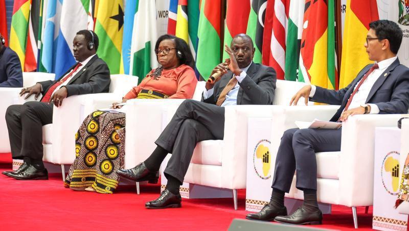 President William Ruto in Tanzania.