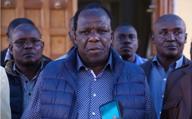 File Image of Oparanya addressing a press conference.