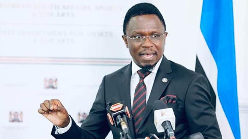 Sports CS Ababu Namwamba.