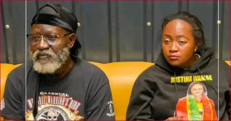 Roots Party of Kenya leader George Wajackoyah with Justina Wamae.