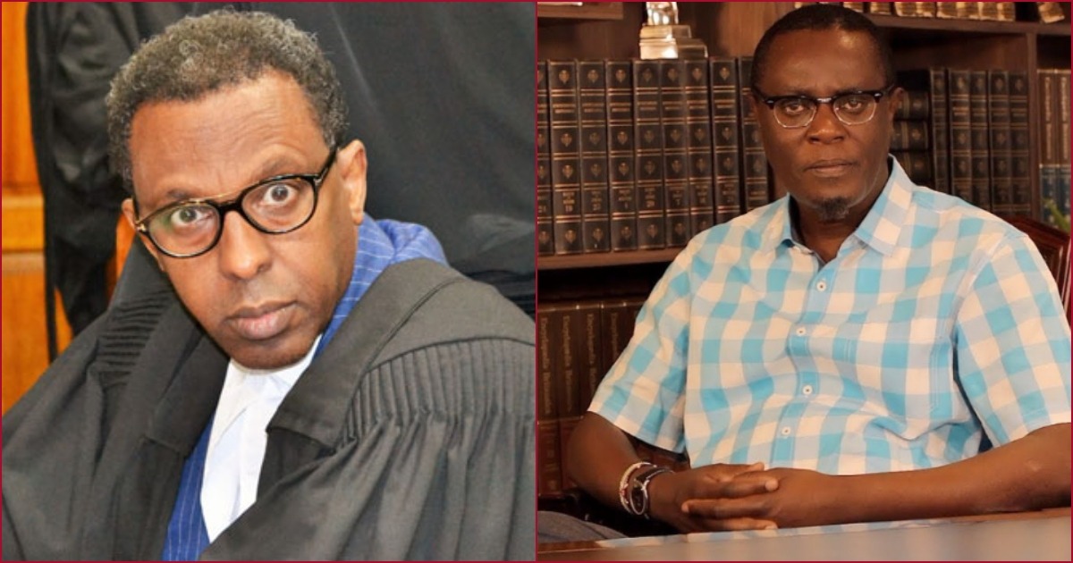 Collaged photos of lawyer Ahmednasir Abdullahi and political analyst Mutahi Ngunyi.