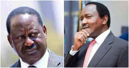 Collaged photos of Azimio co-principals Raila Odinga and Kalonzo Musyoka.