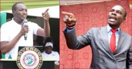Collaged photos of Kisii governor Simba Arati and South Mugirango MP Silvanus Osoro.
