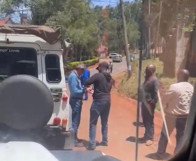 Kumar Bhatti being arrested by DCI Officers.