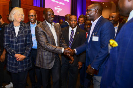 File Image of President William Ruto attending the US -Africa Business Roundtable, San Francisco.