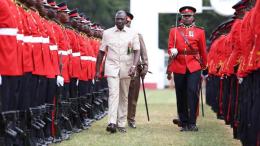 President Ruto during the official opening of the Nairobi International Trade Fair, held at the Jamhuri Park grounds.