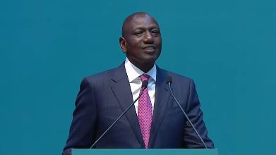 President William Ruto addressing the African Climate Summit on Monday, September 4, 2023.