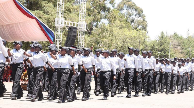 Revenue Service Agents during their graduation in August.