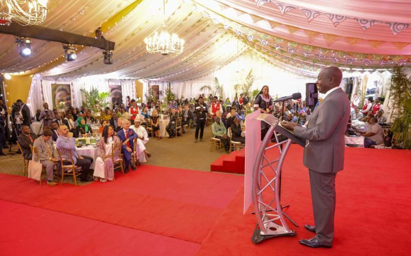 DP Rigathi Gachagua during a dinner organised by the Red Cross.