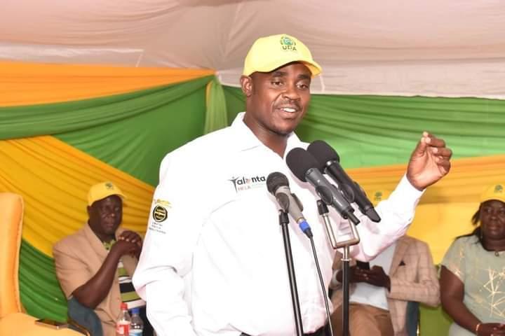 UDA Secretary General Cleophas Malala speaking in Vihiga on Friday where he received defectors.