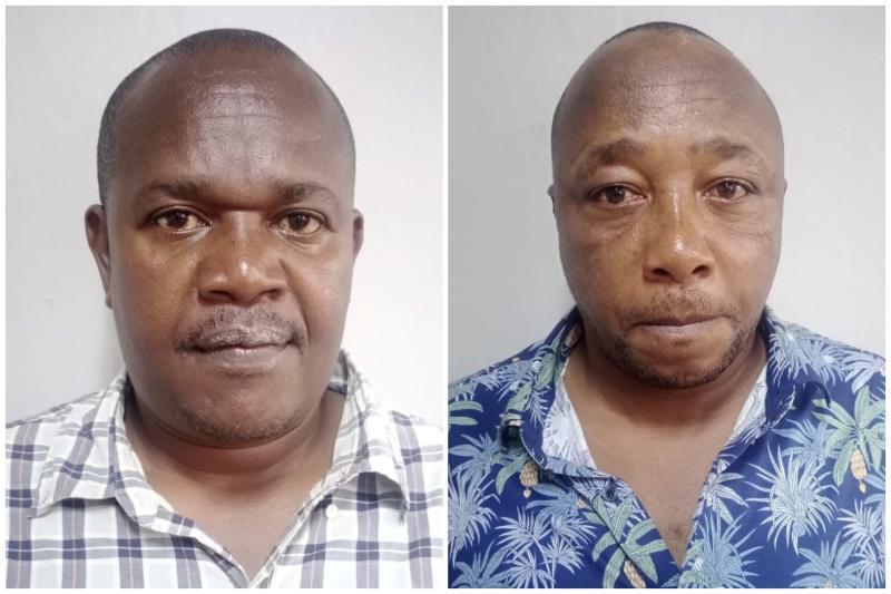 Photo collage of suspected fraudsters.