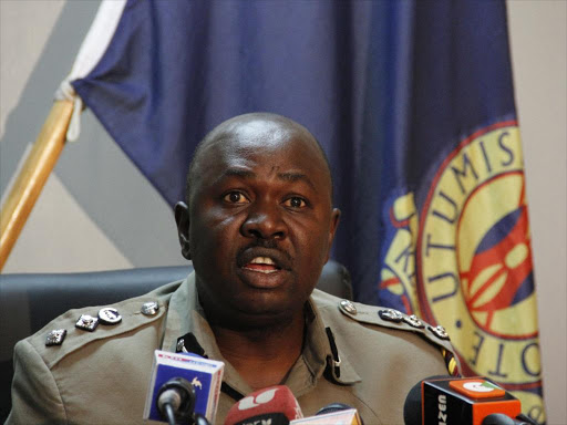 File image of Former Police Spokesperson Charles Owino.