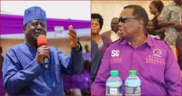 ODM leader Raila Odinga shared a platform with COTU boss Francis Atwoli.