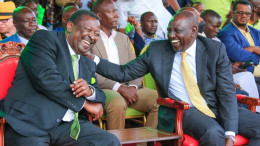File image of President William Ruto and Prime CS Musalia Mudavadi.