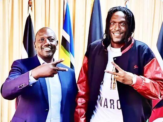 President William Ruto and Producer Byron.