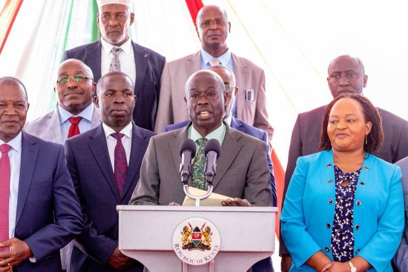 DP Gachagua during a meeting with Governors.