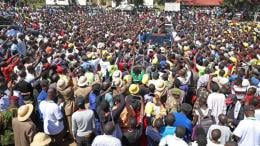 President William Ruto in his tour of Homa Bay County on Saturday, October 7, 2023