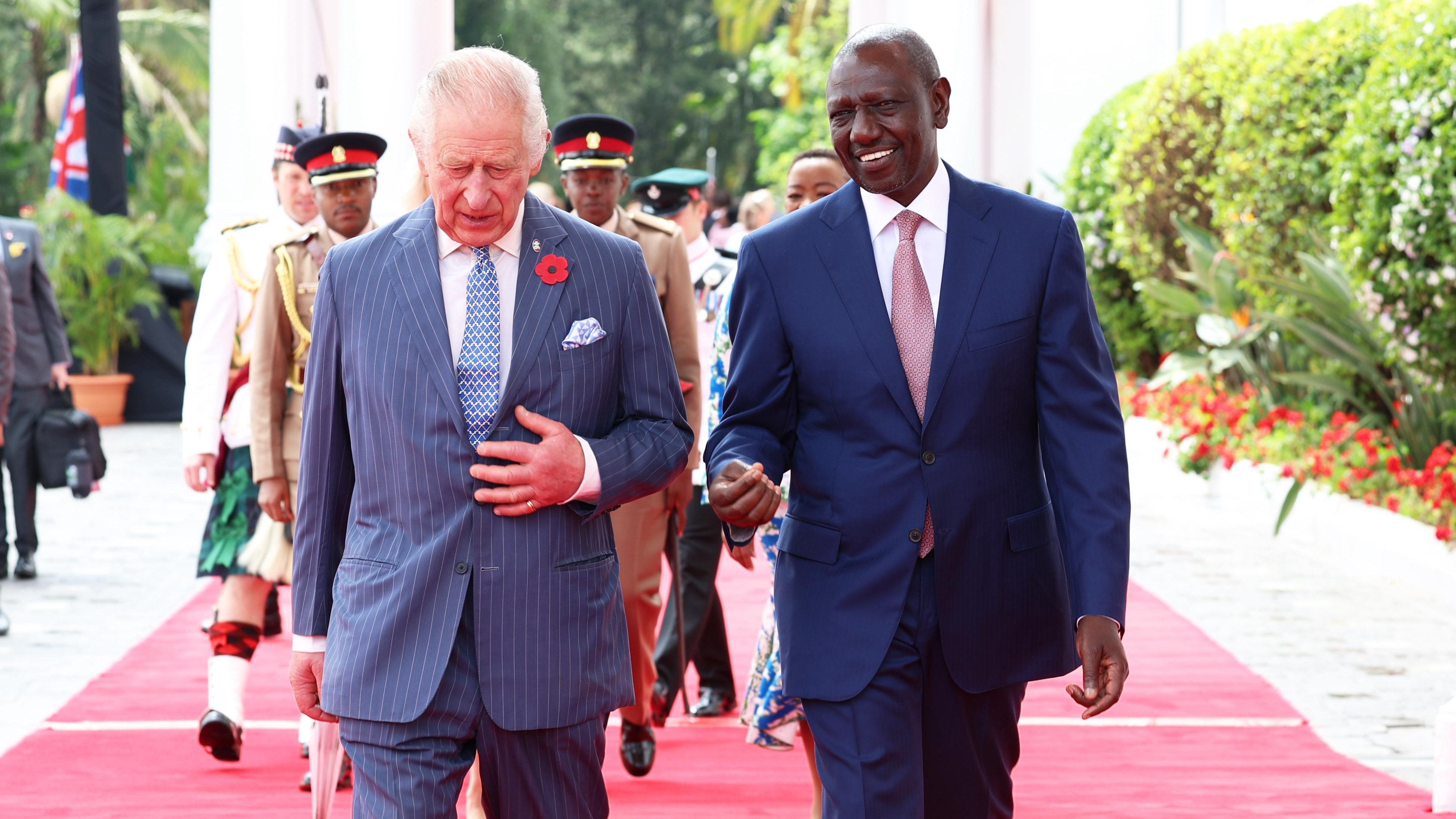 President William Ruto hosts King Charles III  at State House, Nairobi.