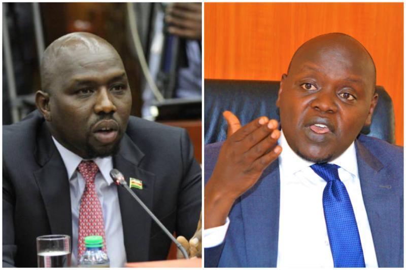 Photocollage of Kipchumba Murkomen and Samson Cherargei.
