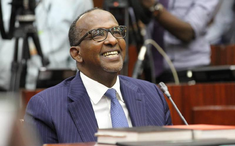 File image of Defence CS Aden Duale.
