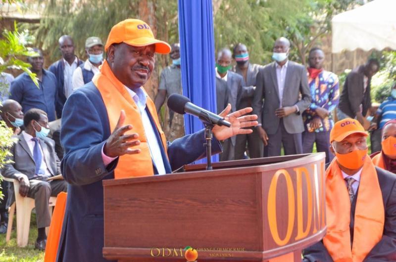 File image of ODM leader Raila Odinga