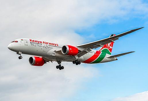 File image of the Kenya Airways plane.