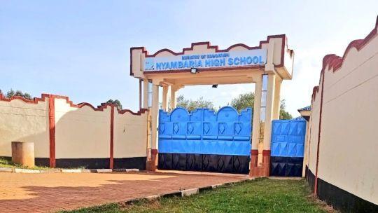 Nyambaria High School gate.