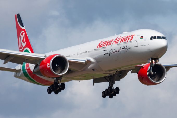File image of Kenya Airways plane.