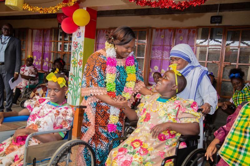 Pastor Dorcas at Mother Teresa Children’s Home in Langata, Nairobi.