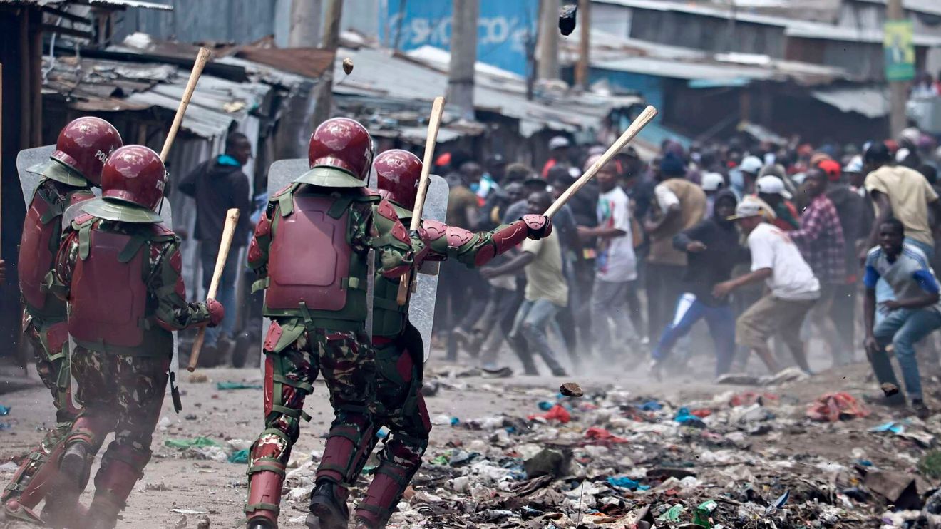 File image of anti-governmnet protests in Nairobi.