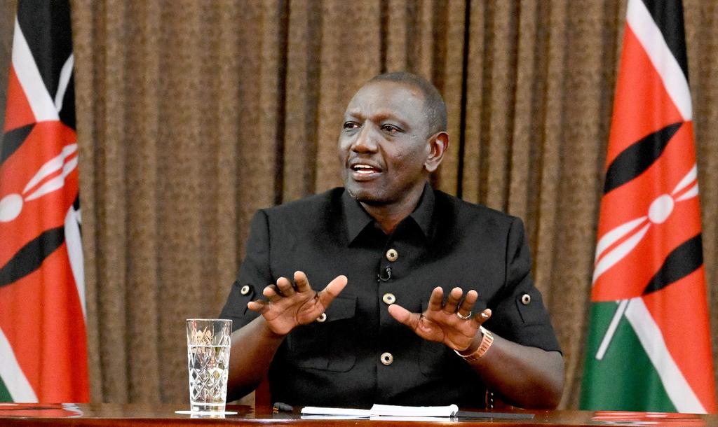 President William Ruto during a joint interview on Sunday, December 17, at State House.